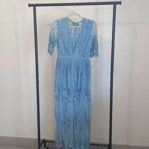 Medium lace floral summer dress